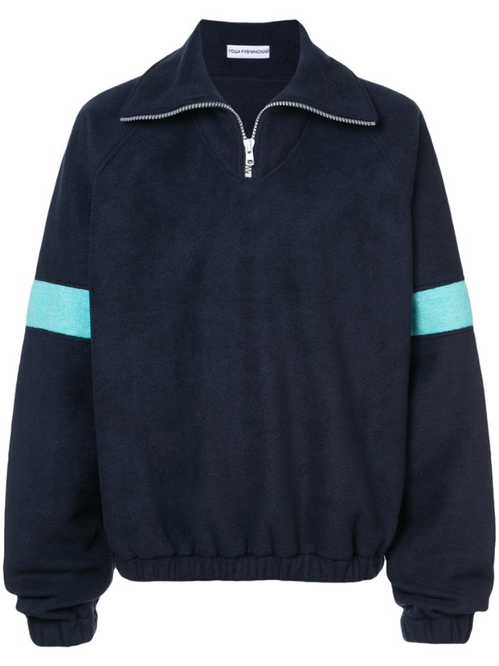 Gosha Rubchinskiy Fleece Half-zip Pullover - Blue