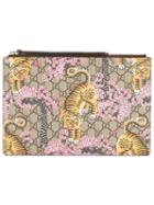 Gucci Gucci Bengal Clutch Bag, Women's, Brown, Leather