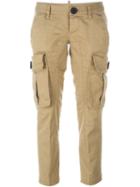 Dsquared2 Cargo Trousers, Women's, Size: 38, Nude/neutrals, Cotton/spandex/elastane
