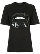 Markus Lupfer Lips Embellished T-shirt - Black