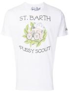 Mc2 Saint Barth Pussy Scout Sailor Printed T-shirt - White
