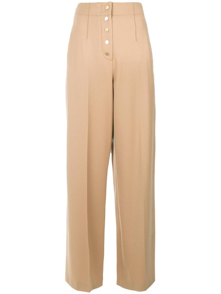 Stella Mccartney High Waisted Trousers - Nude & Neutrals