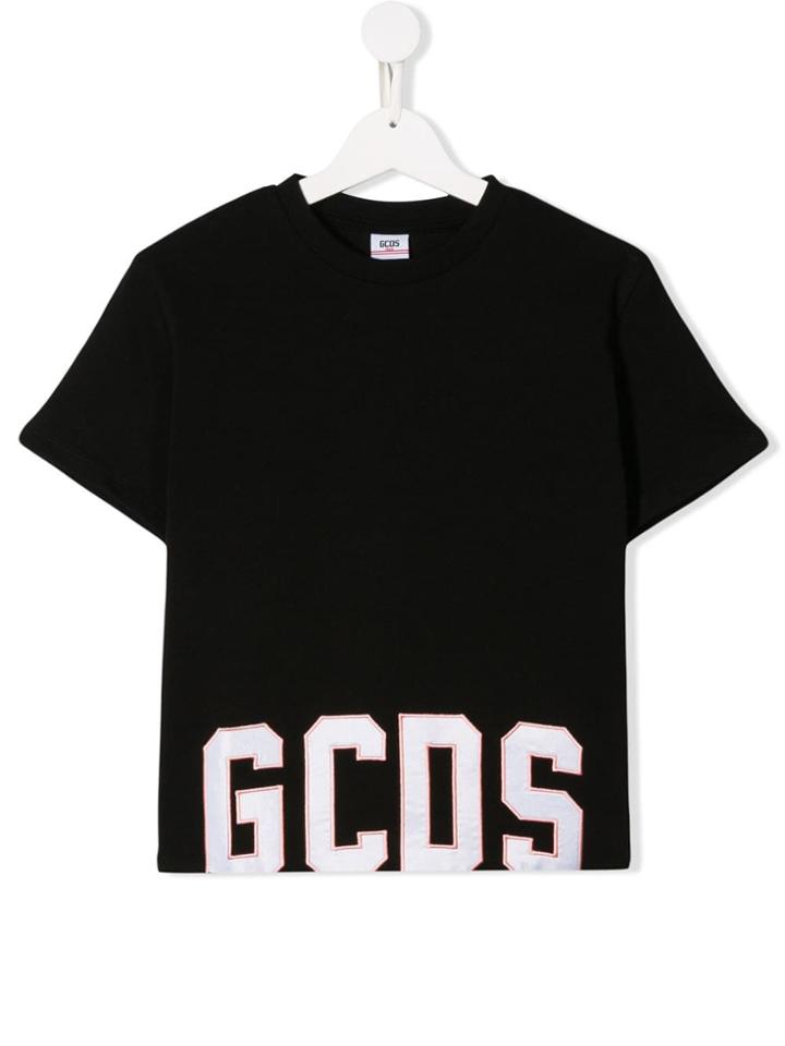 Gcds Kids Logo T-shirt - Black