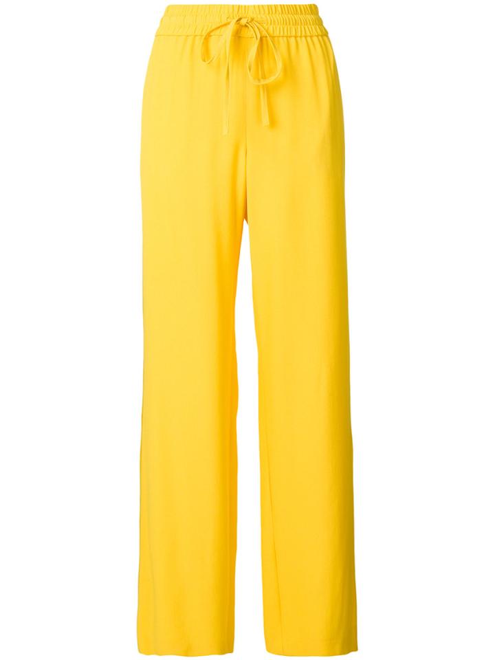 Red Valentino Wide Leg Drawstring Trousers - Yellow & Orange