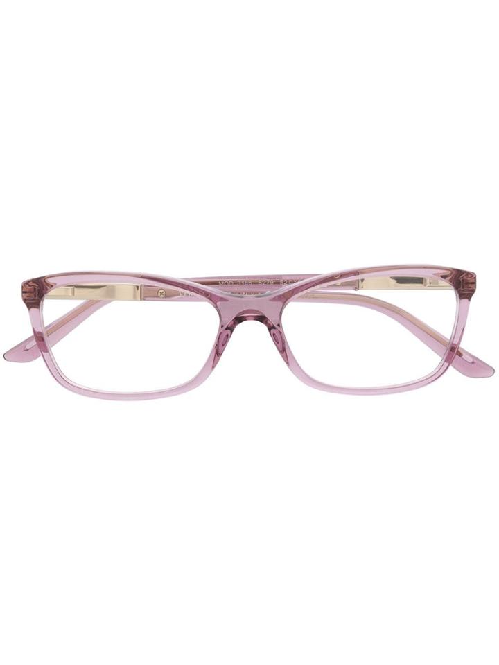 Versace Eyewear Square Frame Glasses - Pink