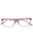 Versace Eyewear Square Frame Glasses - Pink