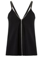 Egrey Zip Detail Blouse, Women's, Size: 36, Black, Polyester