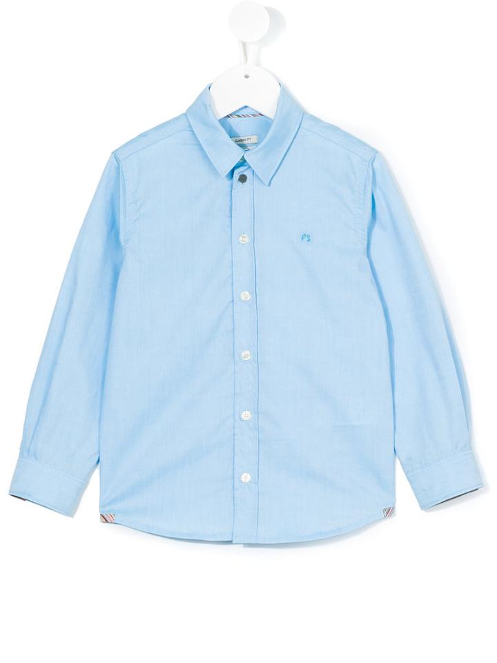 Paul Smith Junior - Classic Shirt - Kids - Cotton - 8 Yrs, Boy's, Blue