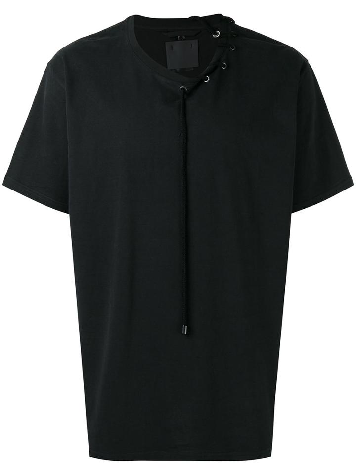 Craig Green - Drawstring Detail T-shirt - Men - Cotton - M, Black, Cotton