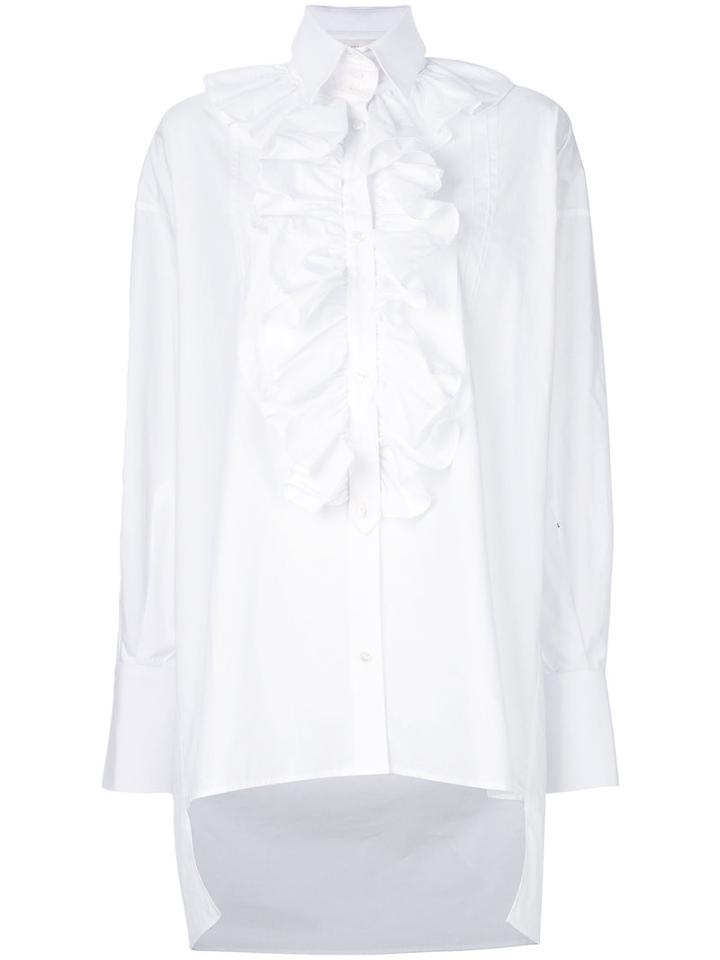 Faith Connexion - Ruffled Shirt - Women - Cotton - S, White, Cotton