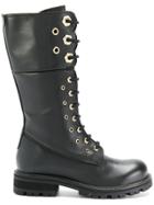 Twin-set Combat Boots - Black