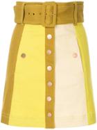 Alice Mccall Chelsea Hotel Denim Mini Skirt - Yellow