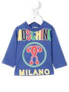 Moschino Kids - Double Question Mark Print T-shirt - Kids - Cotton - 3-6 Mth, Blue
