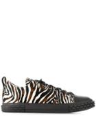 Giuseppe Zanotti Zebra Print Low-top Sneakers - Brown