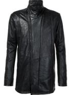 Julius - Zip Up Leather Jacket - Men - Cotton/lamb Skin/cupro - 3, Black, Cotton/lamb Skin/cupro