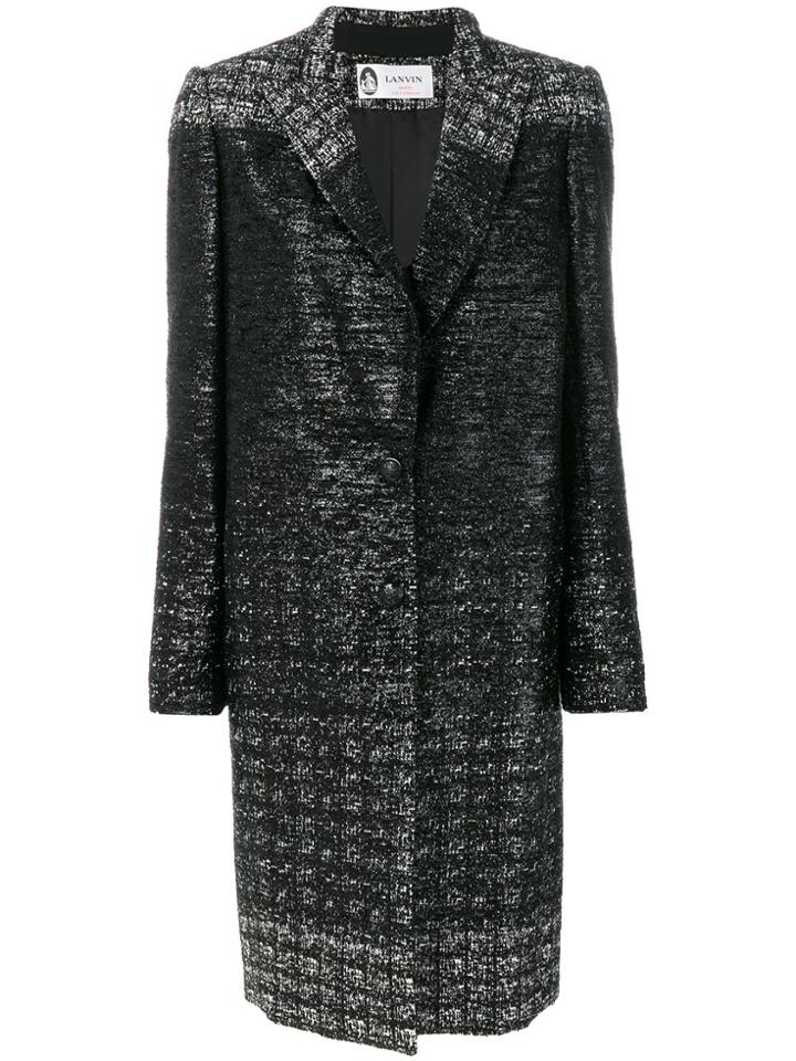 Lanvin Single Breasted Coat - Black