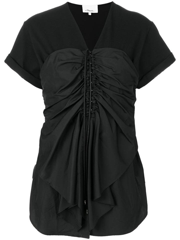 3.1 Phillip Lim Frill-trim Fitted Blouse - Black