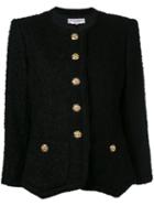 Yves Saint Laurent Vintage Boucle Jacket, Women's, Size: 40, Black