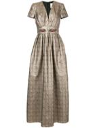 Ingie Paris Beaded Detail Shimmer Dress - Multicolour