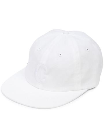 Childs Embroidered C Baseball Cap - White