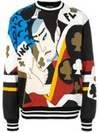 Dolce & Gabbana King Of Hearts Print Sweatshirt - Multicolour