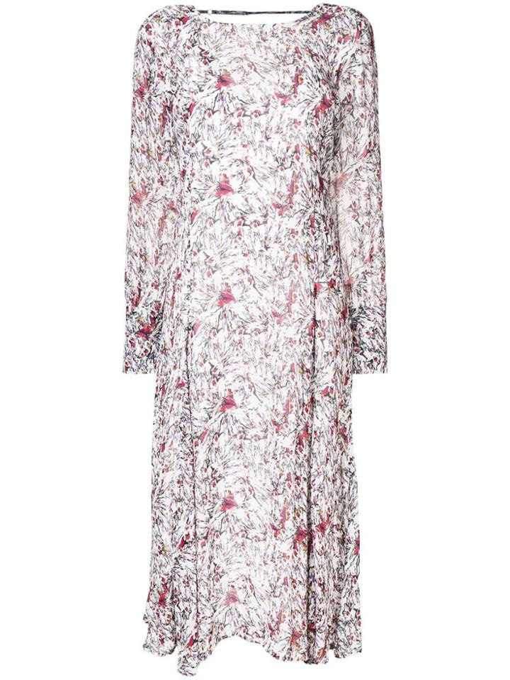 Iro Patterned Long-sleeved Blouse - White