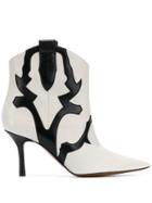 Marc Ellis Western Ankle Boots - White