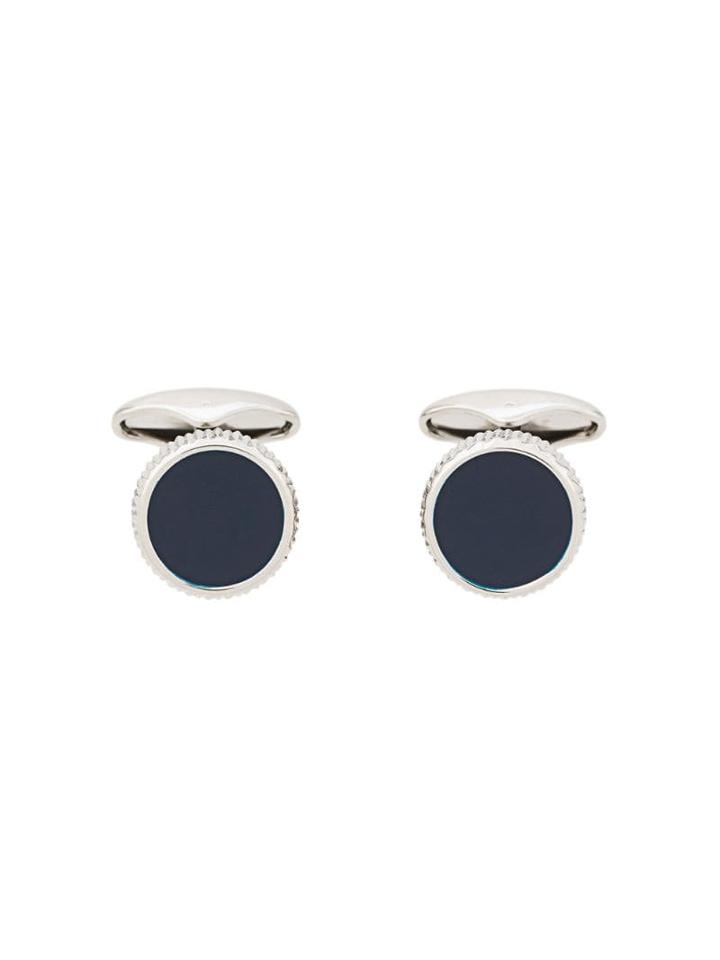 Corneliani Classic Round Cufflinks - Blue