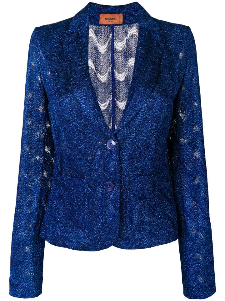 Missoni Lurex Blazer - Blue