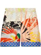 Gucci Tropical Bird Silk Shorts - Multicolour