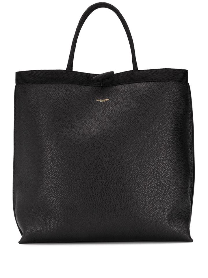 Saint Laurent Shopping Logo Tote - Black