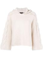Alice+olivia Hooded Sweater - Nude & Neutrals