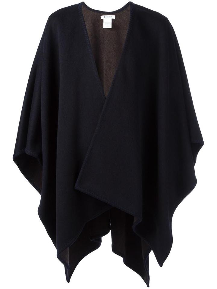 Dondup Oversized Knitted Poncho, Men's, Blue, Wool