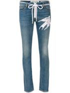 Off-white Bird Motif Jeans - Blue