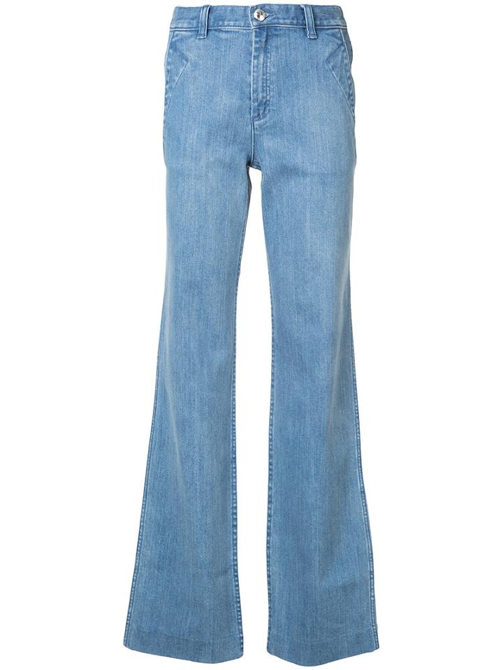A.p.c. - Wide-leg Jeans - Women - Cotton/polyurethane - 24, Women's, Blue, Cotton/polyurethane