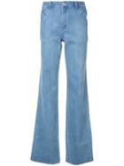 A.p.c. - Wide-leg Jeans - Women - Cotton/polyurethane - 24, Women's, Blue, Cotton/polyurethane