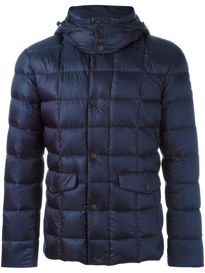 Fay Padded Jacket, Men's, Size: Large, Blue, Polyamide/feather Down