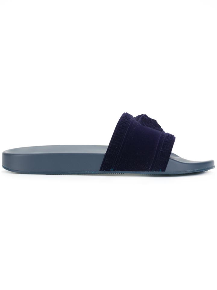 Versace Medusa Slides - Blue