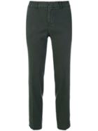 Pt01 Cropped Tailored Trousers - Green