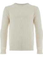 Saint Laurent Classic Fitted Sweater - White