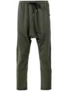 Amen Drop-crotch Track Pants, Men's, Size: 48, Green, Cotton