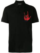 Neil Barrett Graphic Patch Polo Shirt - Black