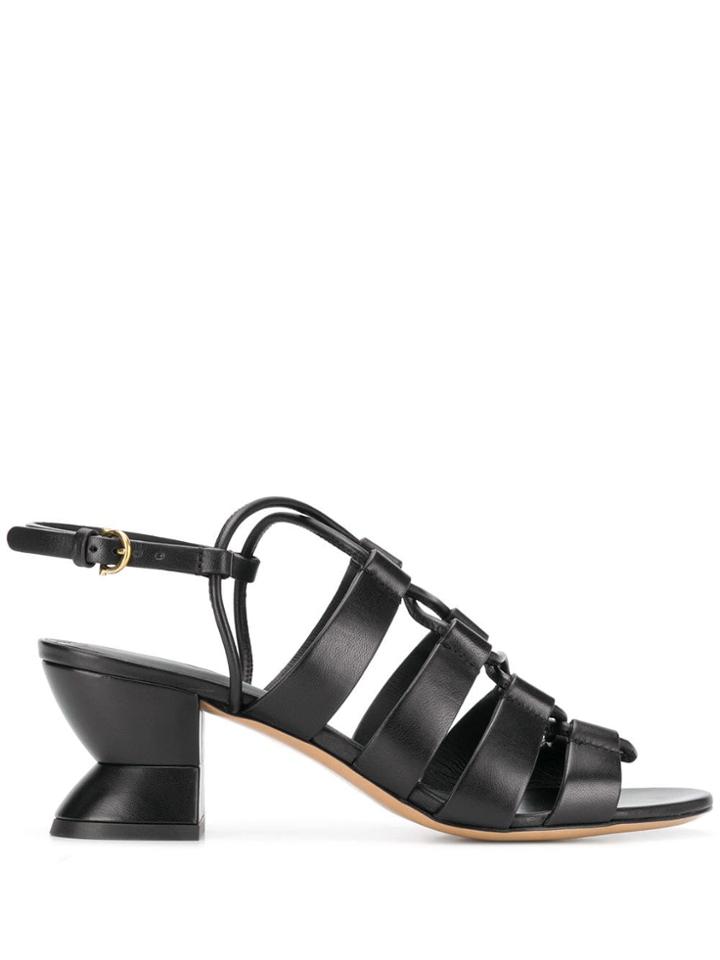 Salvatore Ferragamo Heeled Slingback Sandals - Black