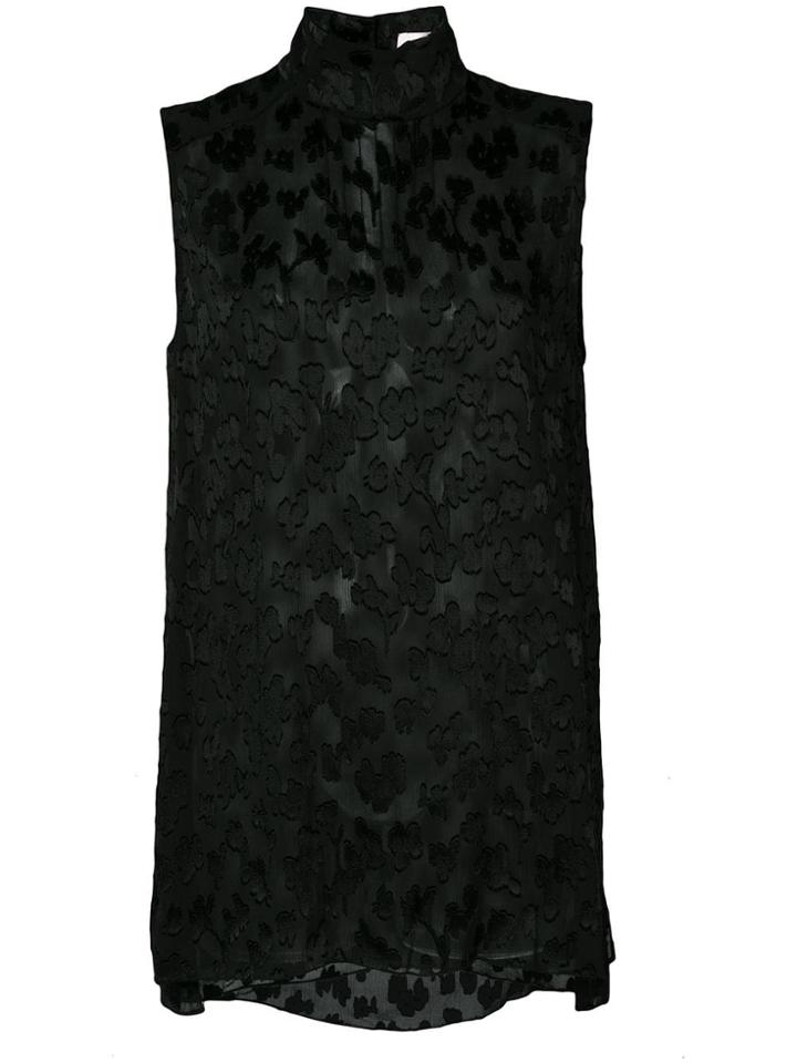 Carolina Herrera Scaled Tank Top - Black