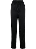 Off-white Drawstring High-waist Trousers - Black