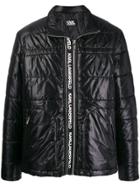 Karl Lagerfeld Logo-print Padded Jacket - Black