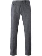 Jacob Cohen Handkerchief Back Detail Trousers, Men's, Size: 35, Grey, Polyamide/spandex/elastane/cashmere/virgin Wool