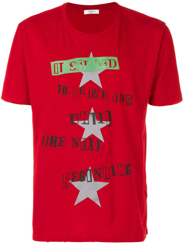 Valentino Printed T-shirt - Red