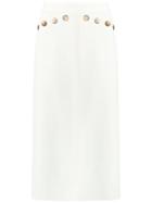 Talie Nk Panelled Skirt, Women's, Size: 38, White, Acetate/viscose