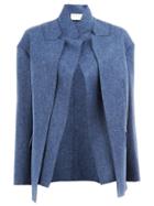 Maison Rabih Kayrouz - Layered Blazer - Women - Cupro/wool - 38, Blue, Cupro/wool